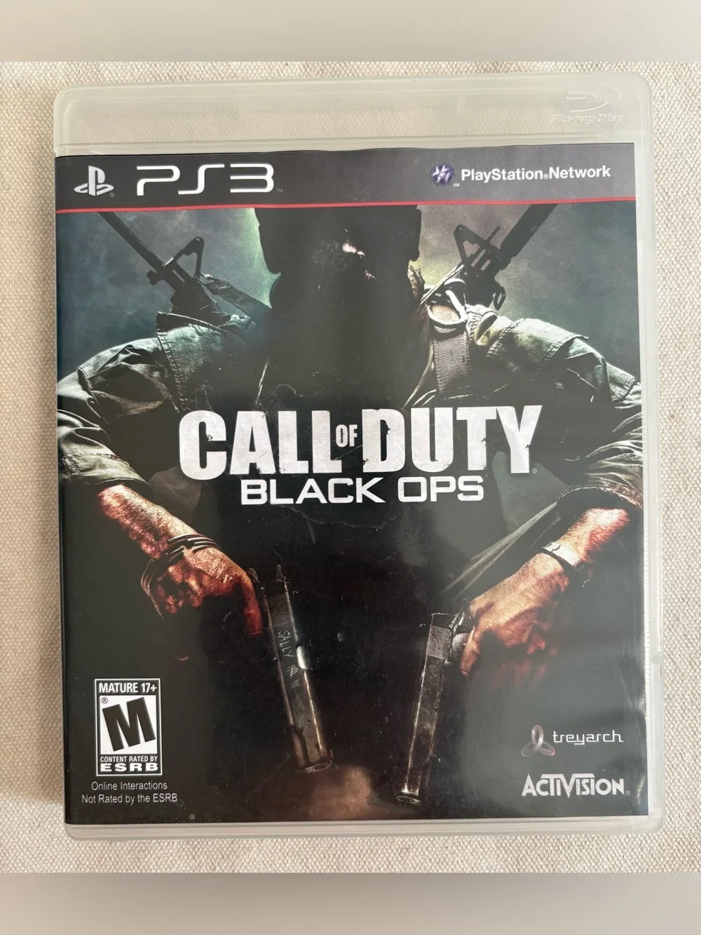 Call of Duty: Black Ops PS3 Multiplayer Online Shooter M 2010 Disc Manual Case